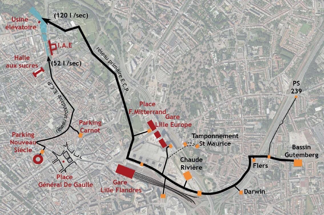 map of Lille boat