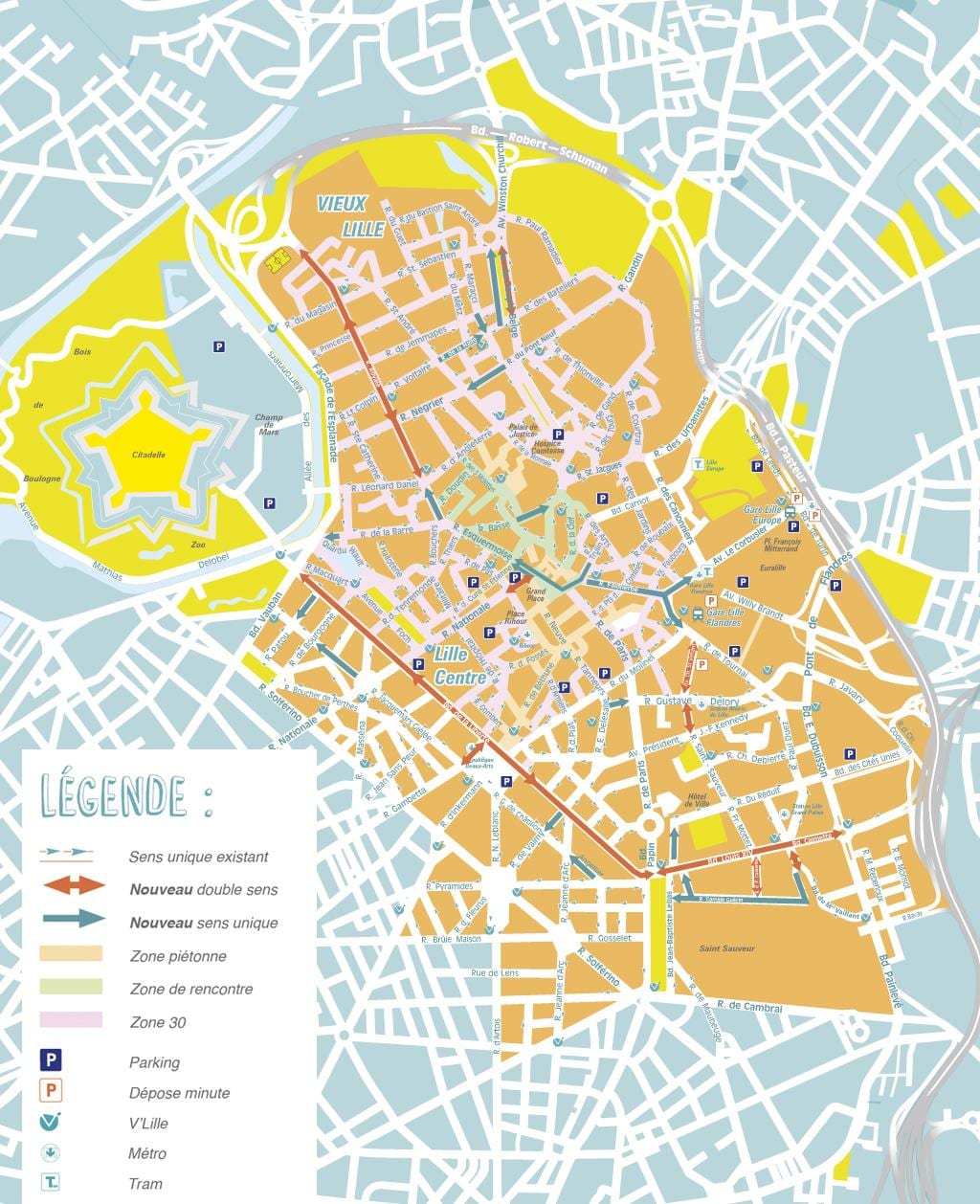 map of Lille municipalities